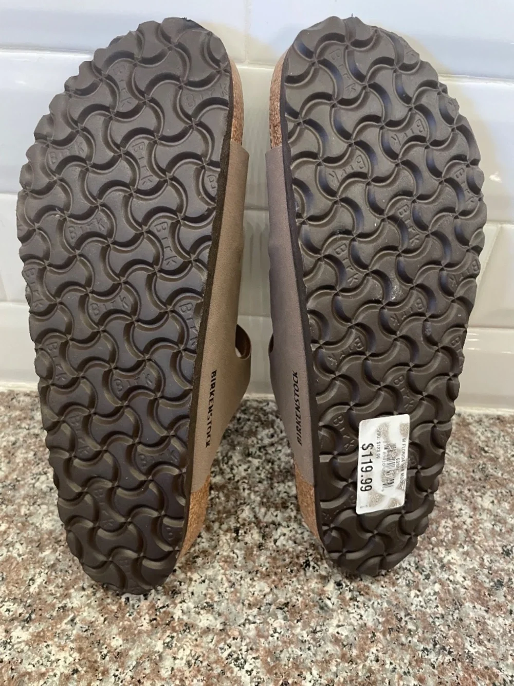 Women's Birkenstock Florida Birko-Flor Nubuck Soft Footbed Sandal SZ 40/9-9.5